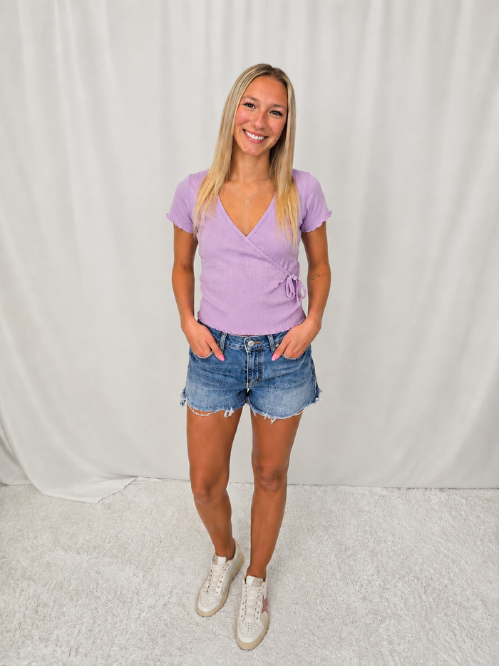 Lia Lavender Top