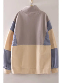 Camila Colorblock Snap Sweatshirt