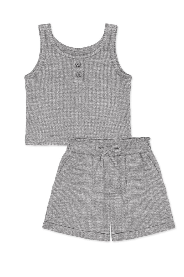 Girls Grey Short SET