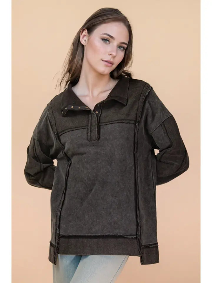 Mandy Half Button