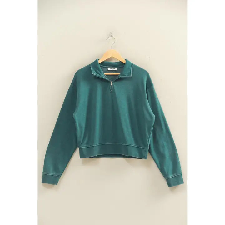 French Half Zip Pullover