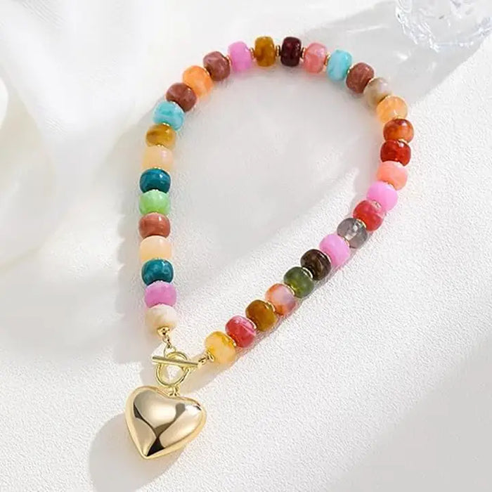 Heart Beaded Necklace