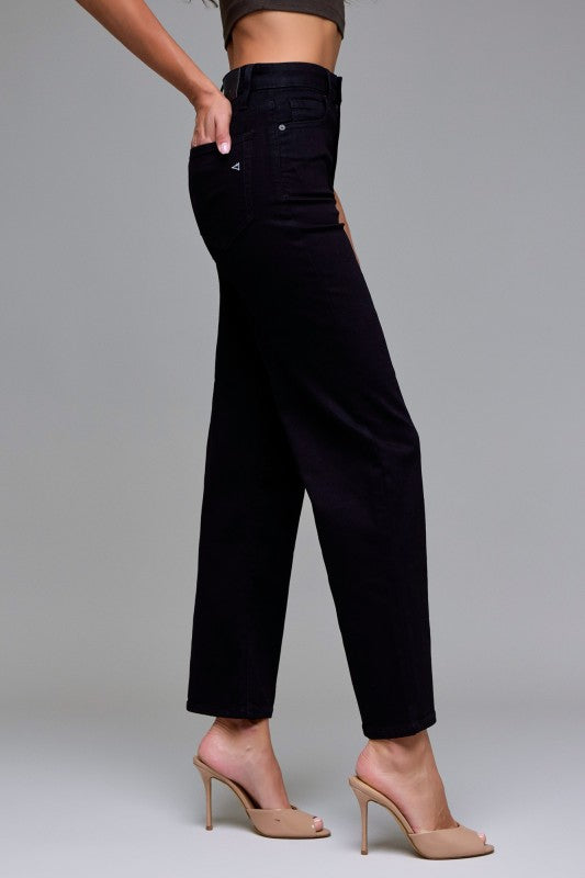 Jet Black Clean Stretch Straight
