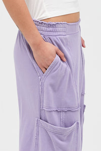 Wide Leg Cargo Sweatpant
