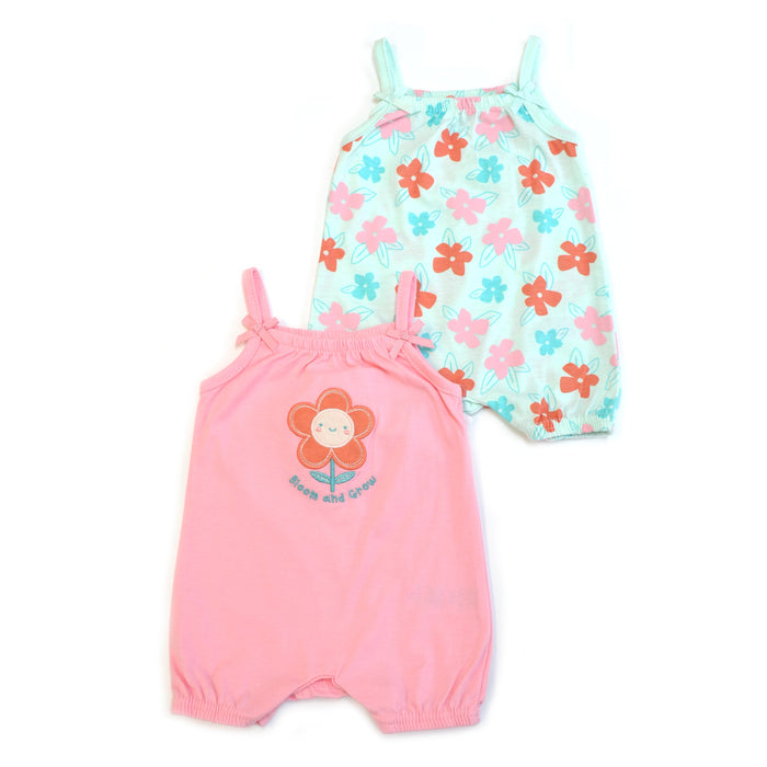 2pc Set Baby Sleeveless Rompers
