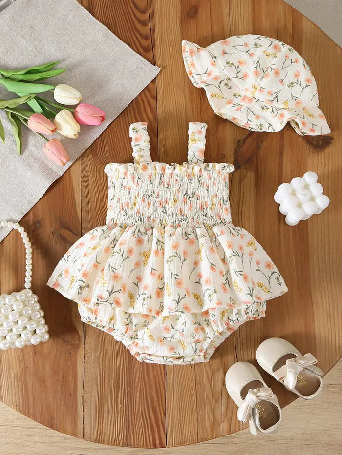 Baby Floral Romper SET