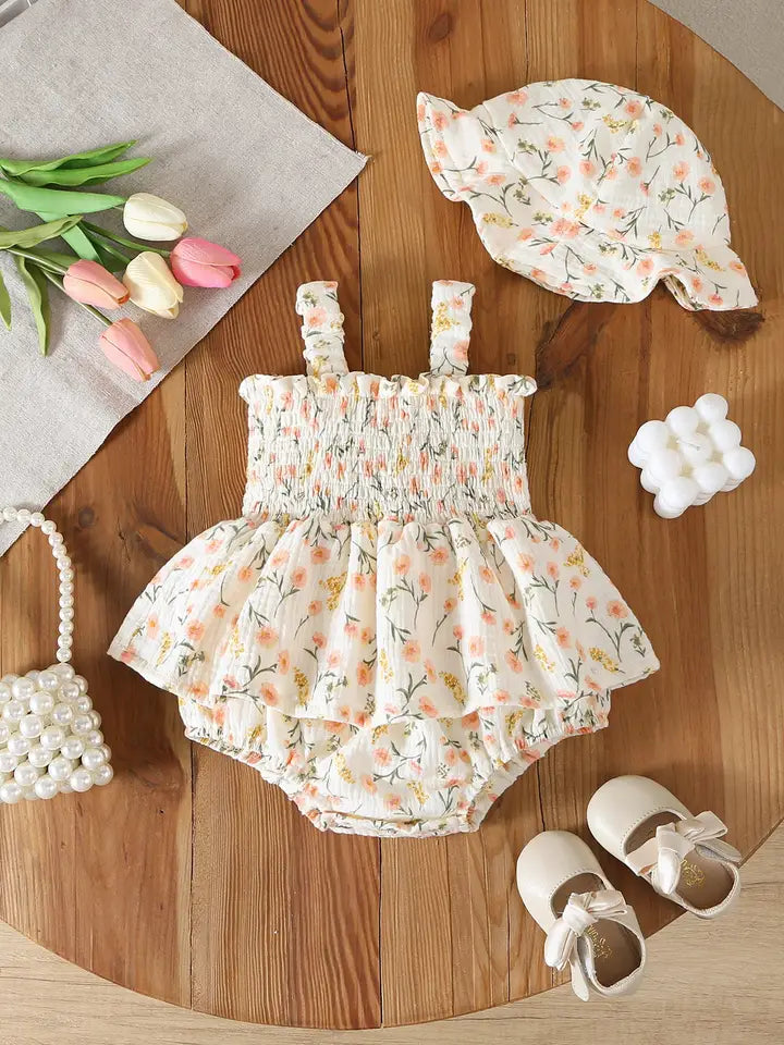 Baby Floral Romper SET