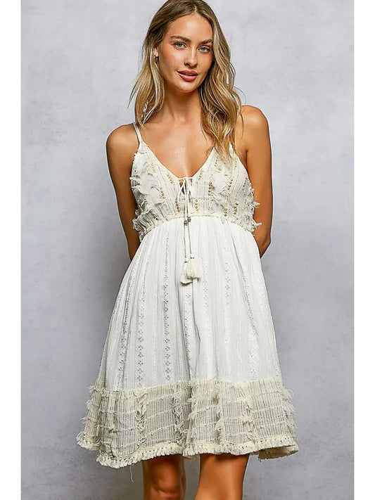 Tiered Tassel Dress