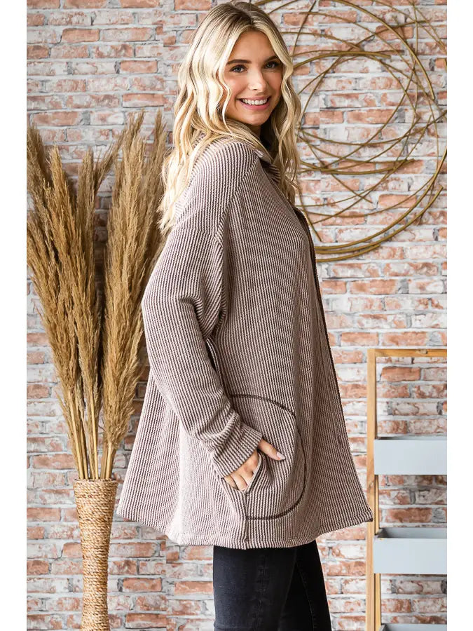 Reba Rib Cardigan