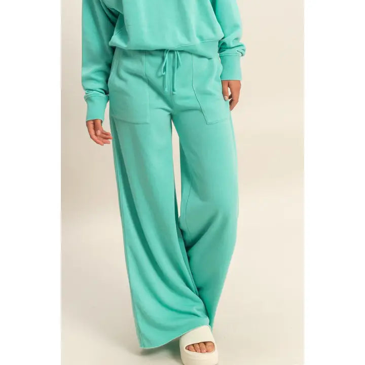 Burnout Wide Leg Pant
